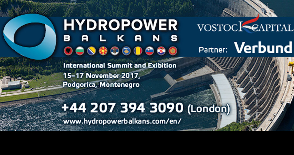 Hydropower Balkans 2017: The International Summit and Exhibition