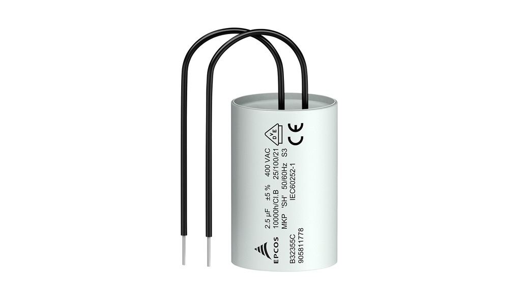 Film capacitors: Motor run capacitors for 100 C