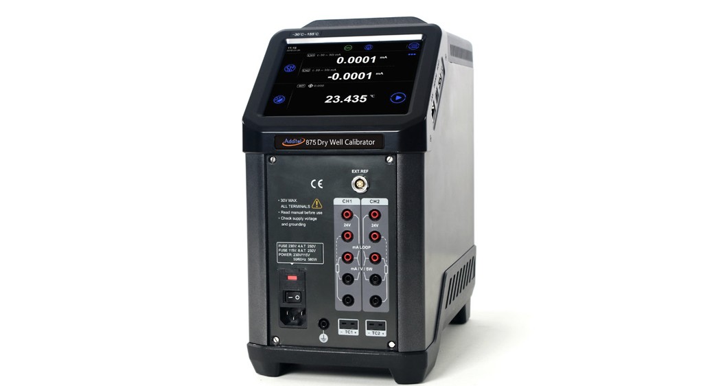 Additel introduces new 875 dry well calibrator series