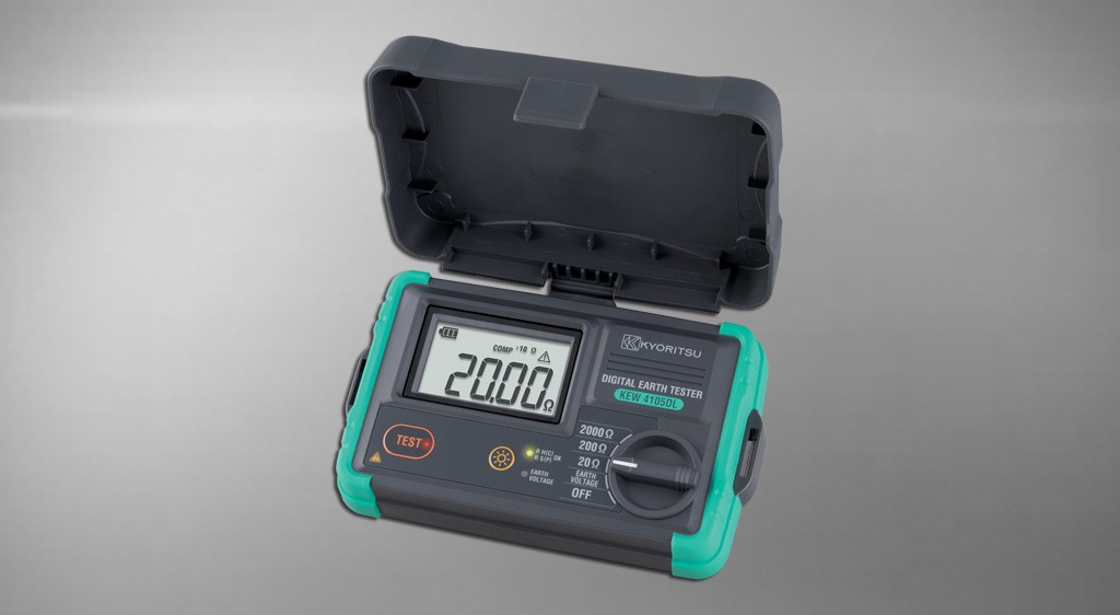 Kyoritsu’s 4105 DL for 3-pole and 2-pole Earth resistance measurement