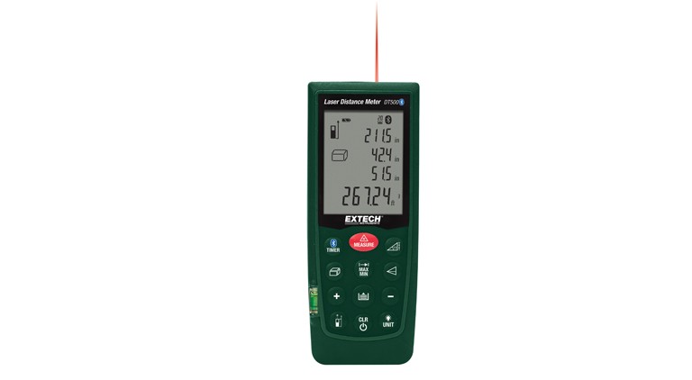 Extech DT500: Laser distance meter with Bluetooth