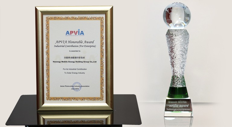 Hanergy Bags Prestigious APVIA Award 2019 for Phenomenal Contribution to Photovoltaic Industry