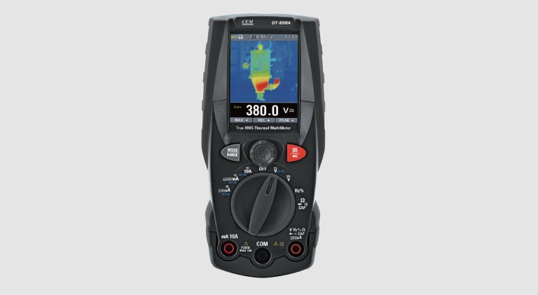 CEM digital multimeter with in-built thermal imager DT-898A