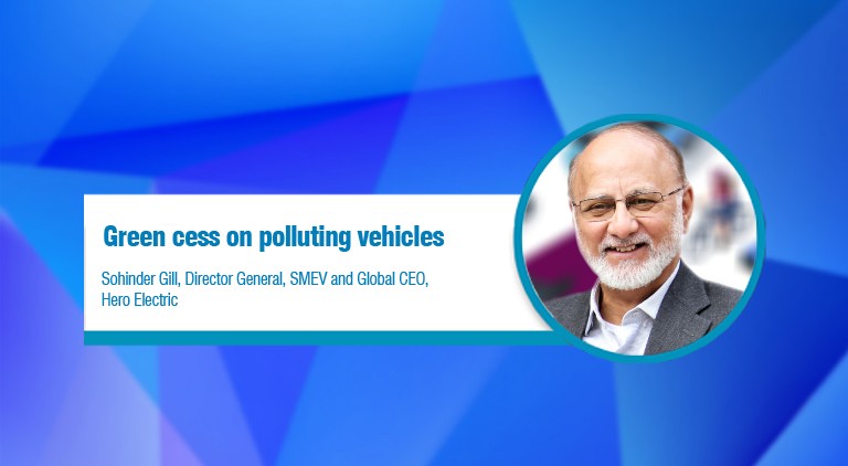 Green cess on polluting vehicles