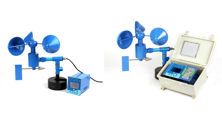 Wind data logger for analysing wind velocity