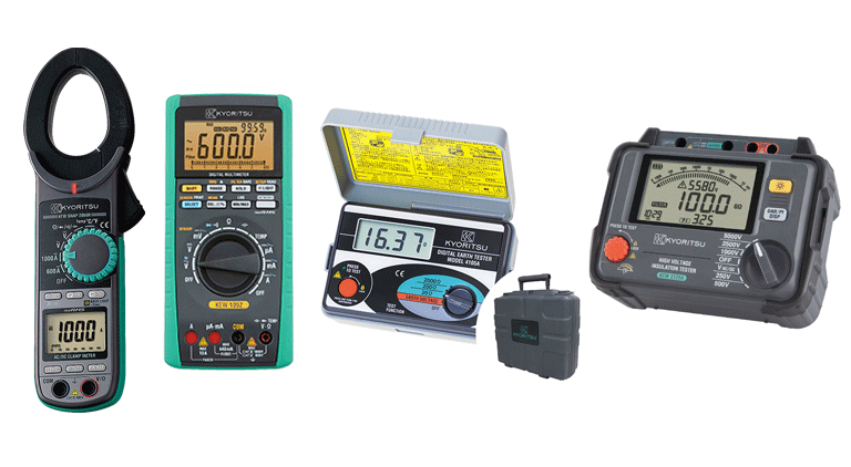 Kyoritsu’s solar tester and meters for resistance measurement