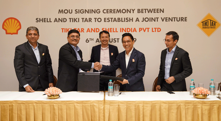 Shell Bitumen partnered Tiki Tar industries to sell bitumen