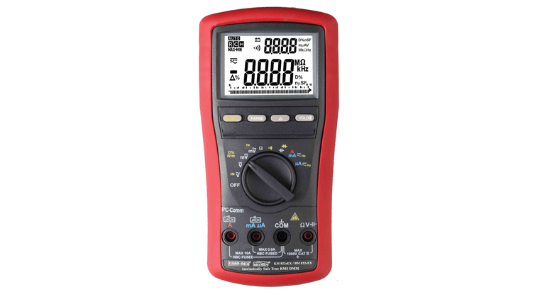 RMS digital multimeter with high transient protection