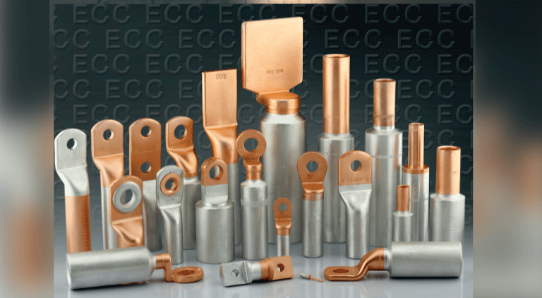 ECC’s type tested Bi-Metallic lugs and ferrules
