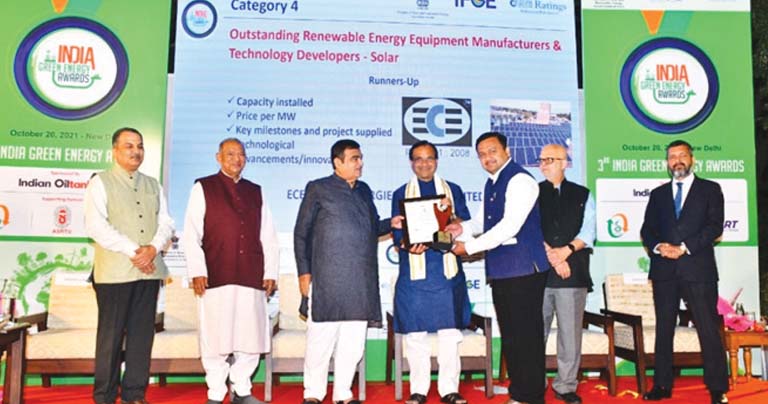 ECE India Energies bags India Green Energy Award 2021