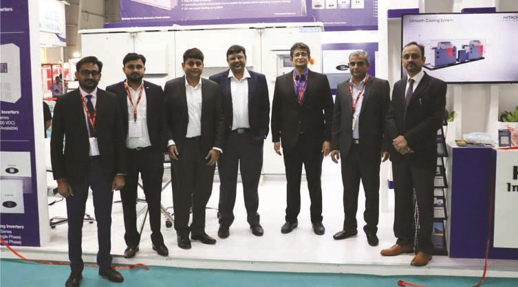 Hitachi Hi Rel exhibited their Grid Tied Solar String Inverters at REI