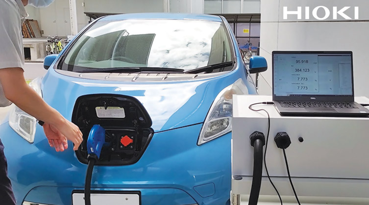 Hioki technology can measure the characteristics of EV battery packs