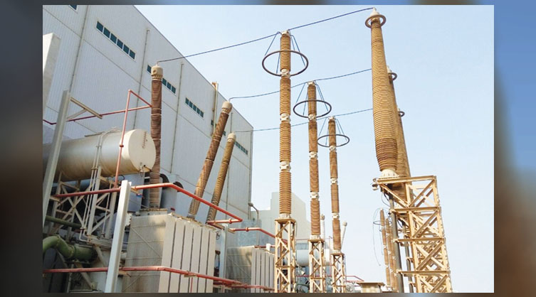 400 kV Power Transformer – RTV Coated and Polluted Insulators (Location: Ras Girtas Power Co., Ras Laffan C IWPP, Qatar).
