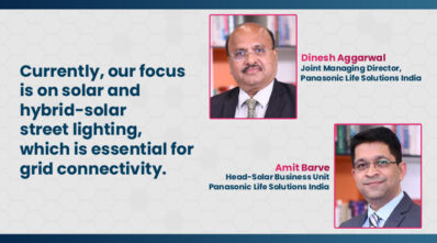 Dinesh Aggarwal, Joint Managing Director, Panasonic Life Solutions India, Amit Barve, Head-Solar Business Unit, Panasonic Life Solutions India.
