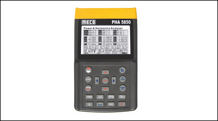 MECO’s state-of-the-art versatile Power & Harmonics Analyser