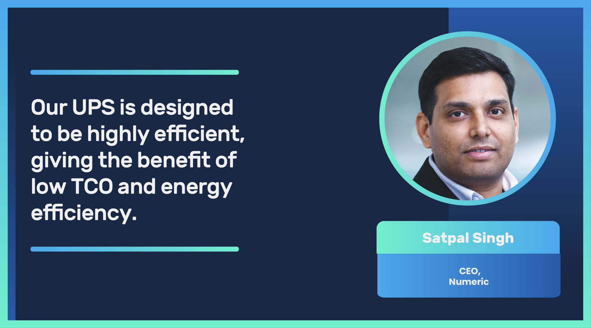 Sustainable backup solutions and energyefficient UPS systems will