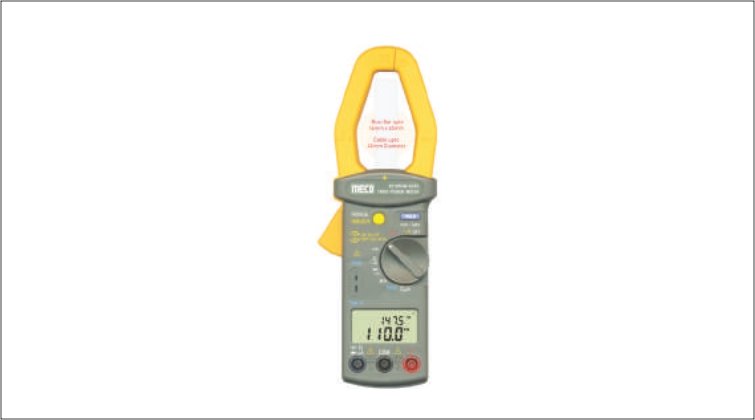 MECO CLAMP-ON TRMS power meter for critical power audits and system maintenance