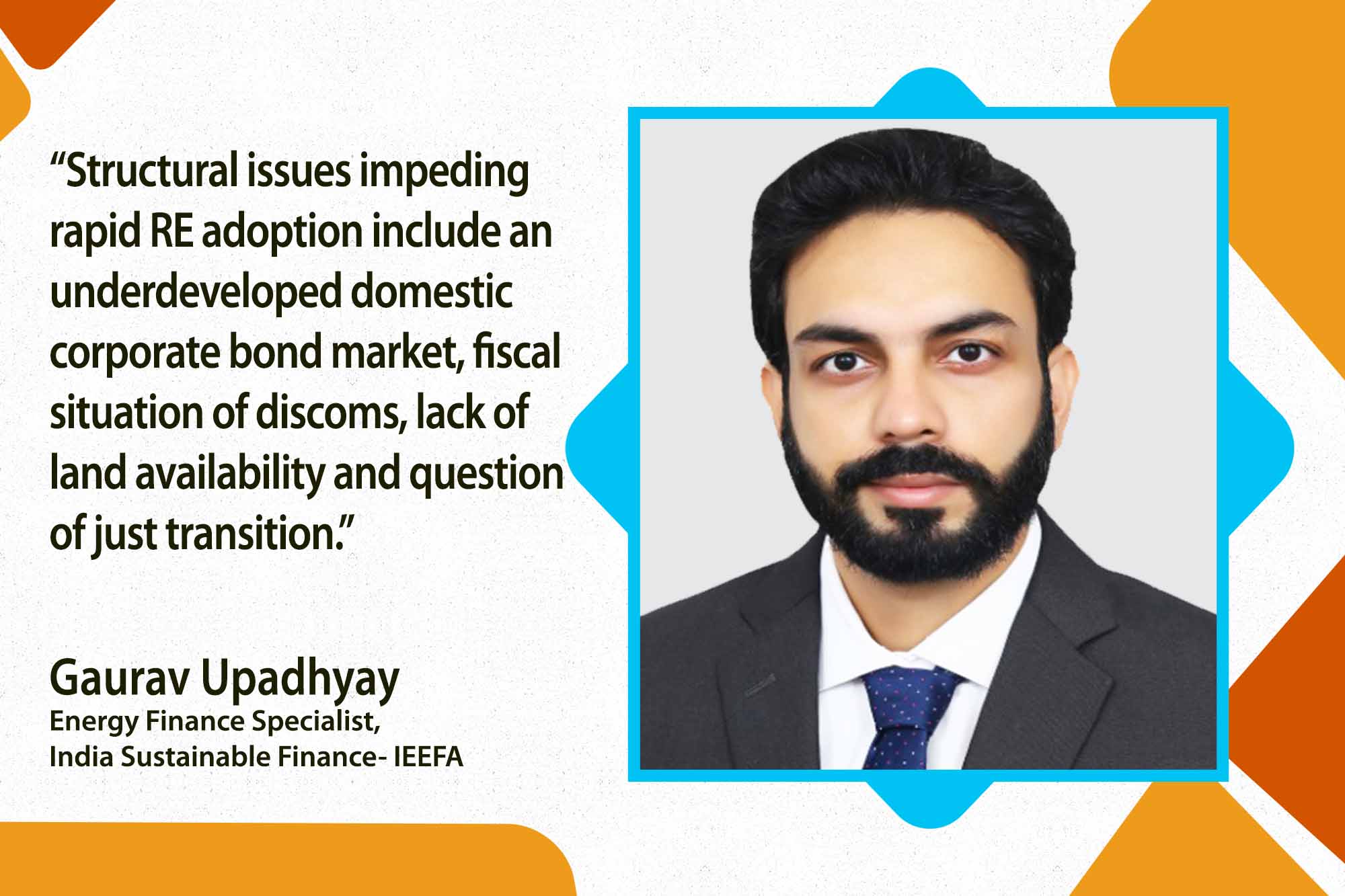 Structural issues related to bond market, discoms and land availability hindering India’s RE surge