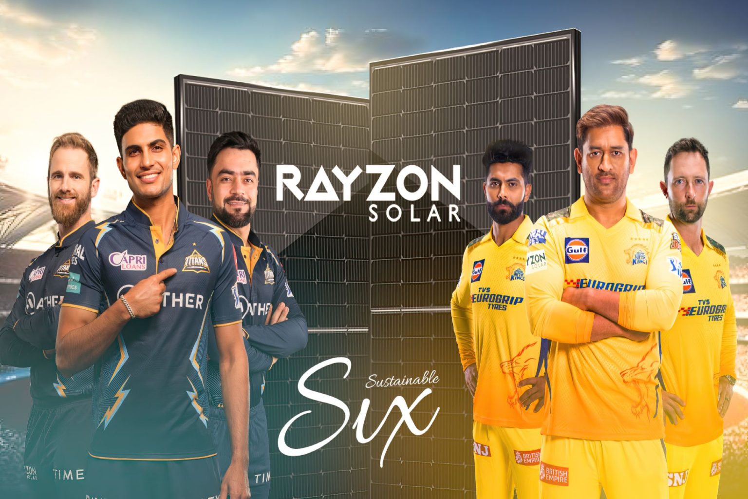 Rayzon Solar, Chennai Super Kings, and Gujarat Titans: The sustainable ...