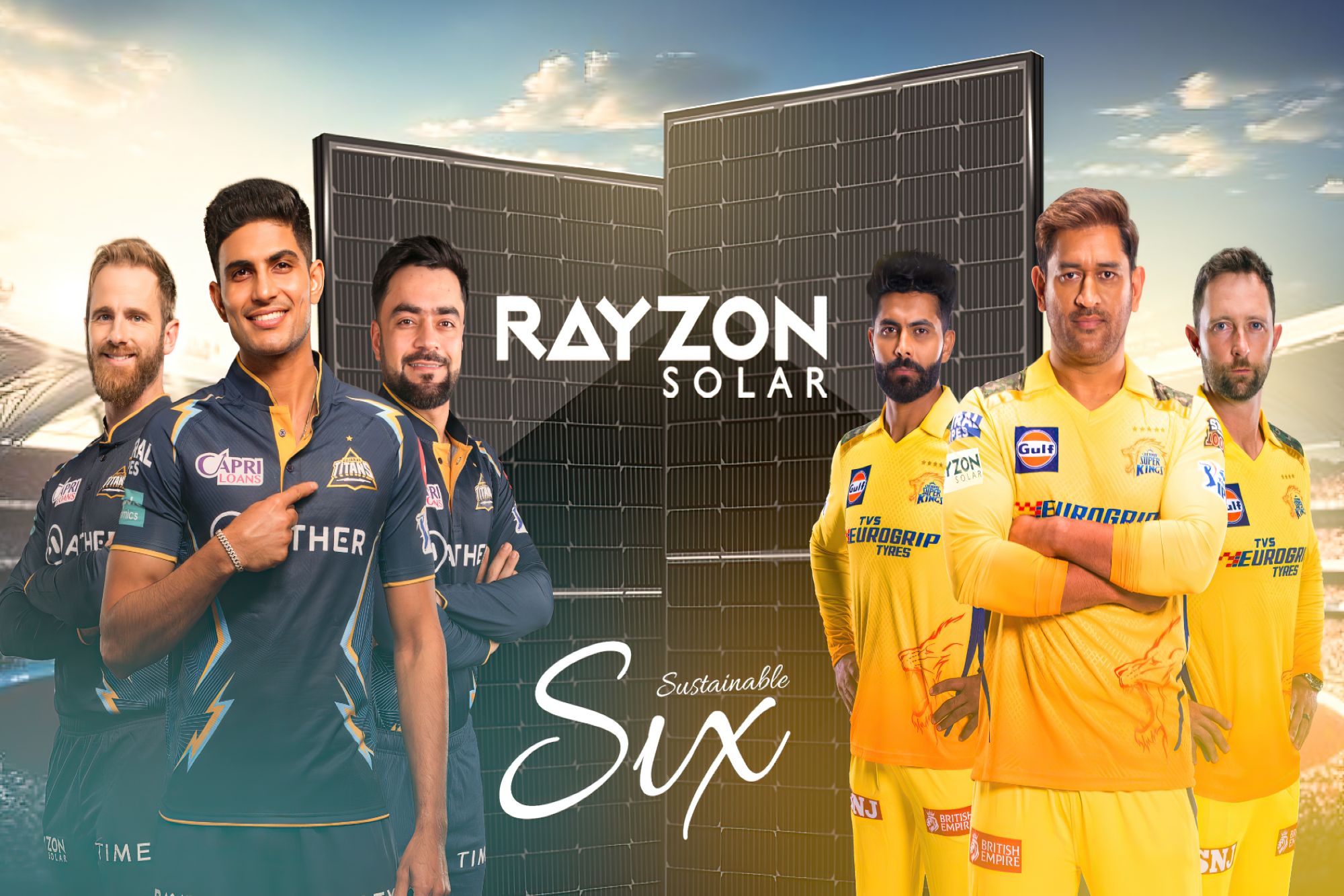 Rayzon Solar, Chennai Super Kings, and Gujarat Titans: The sustainable Tryst