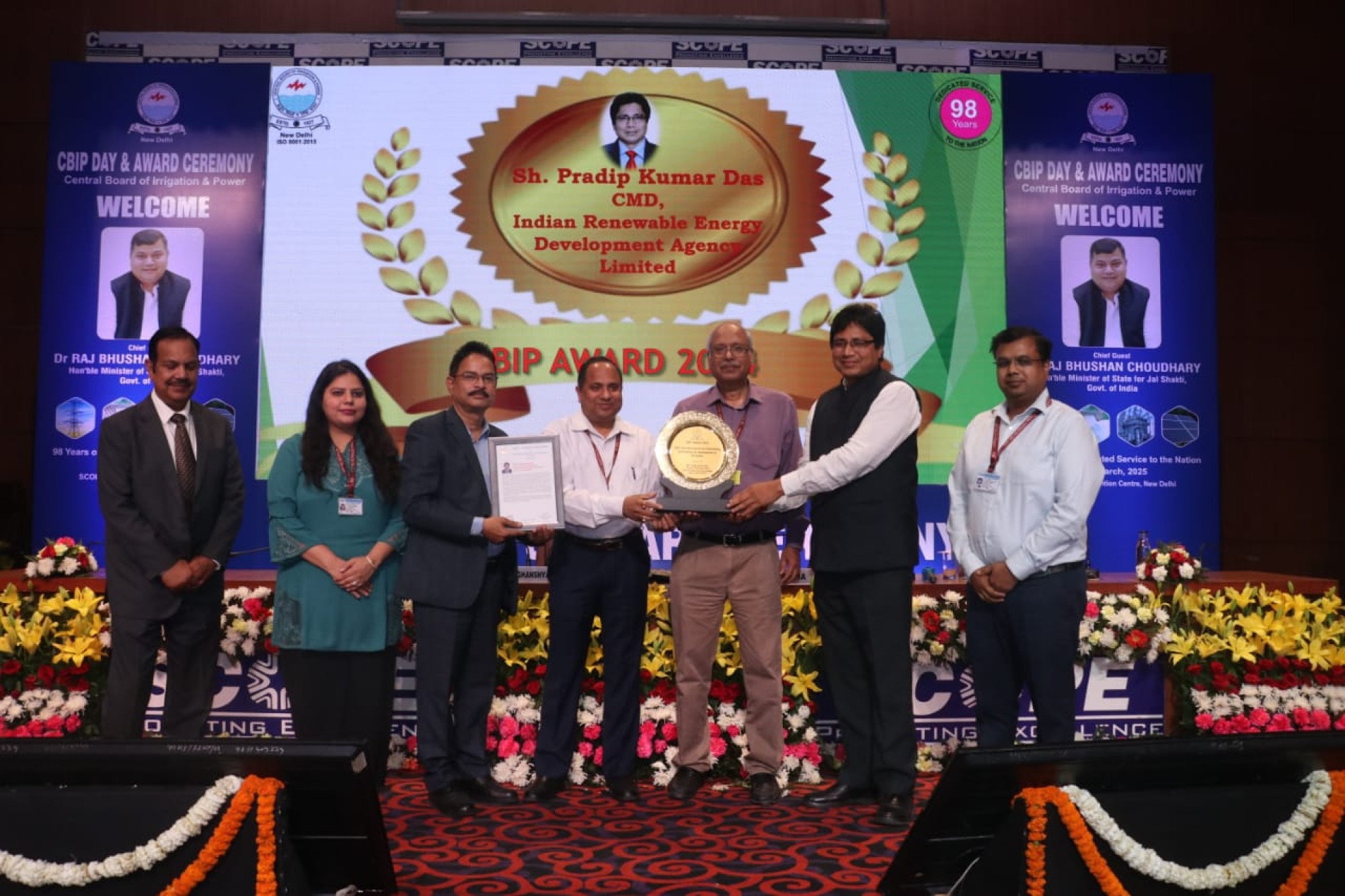 CMD IREDA honoured with CBIP award