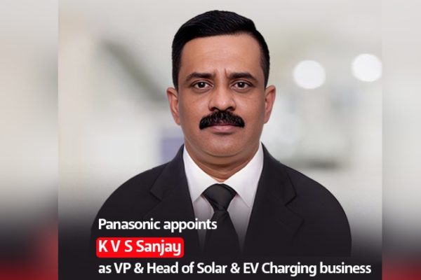 Panasonic appoints K V S Sanjay as VP & Head of Solar & EV Charging business