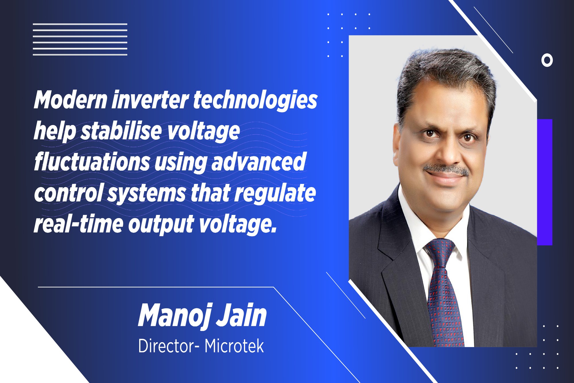 Microtek Luxe WiFi inverter helps in real-time power management