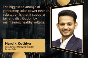 Solar power adoption in substations boosting grid efficiency