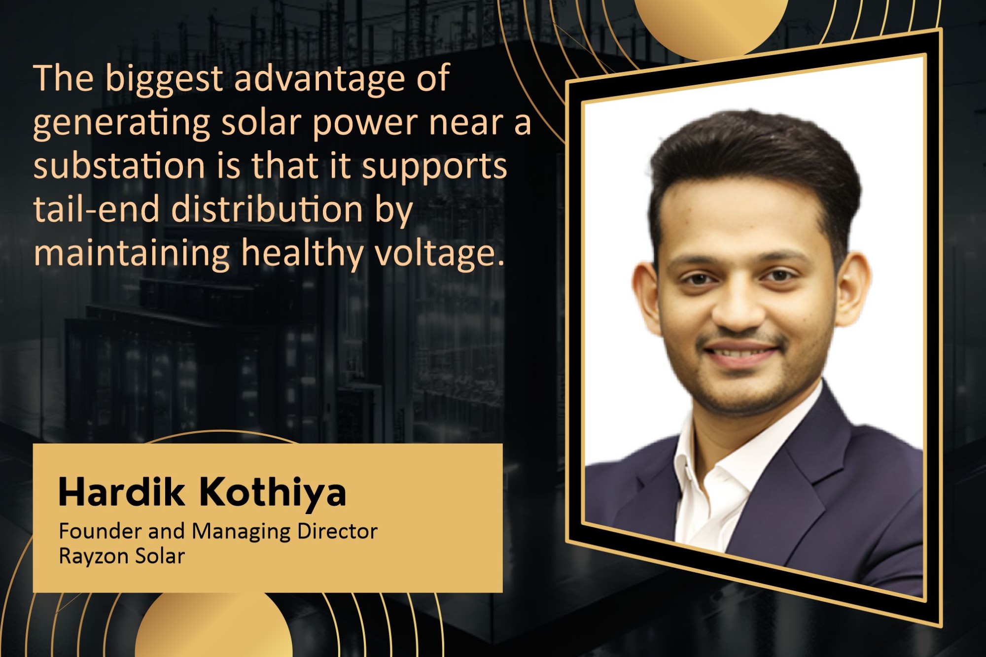 Solar power adoption in substations boosting grid efficiency