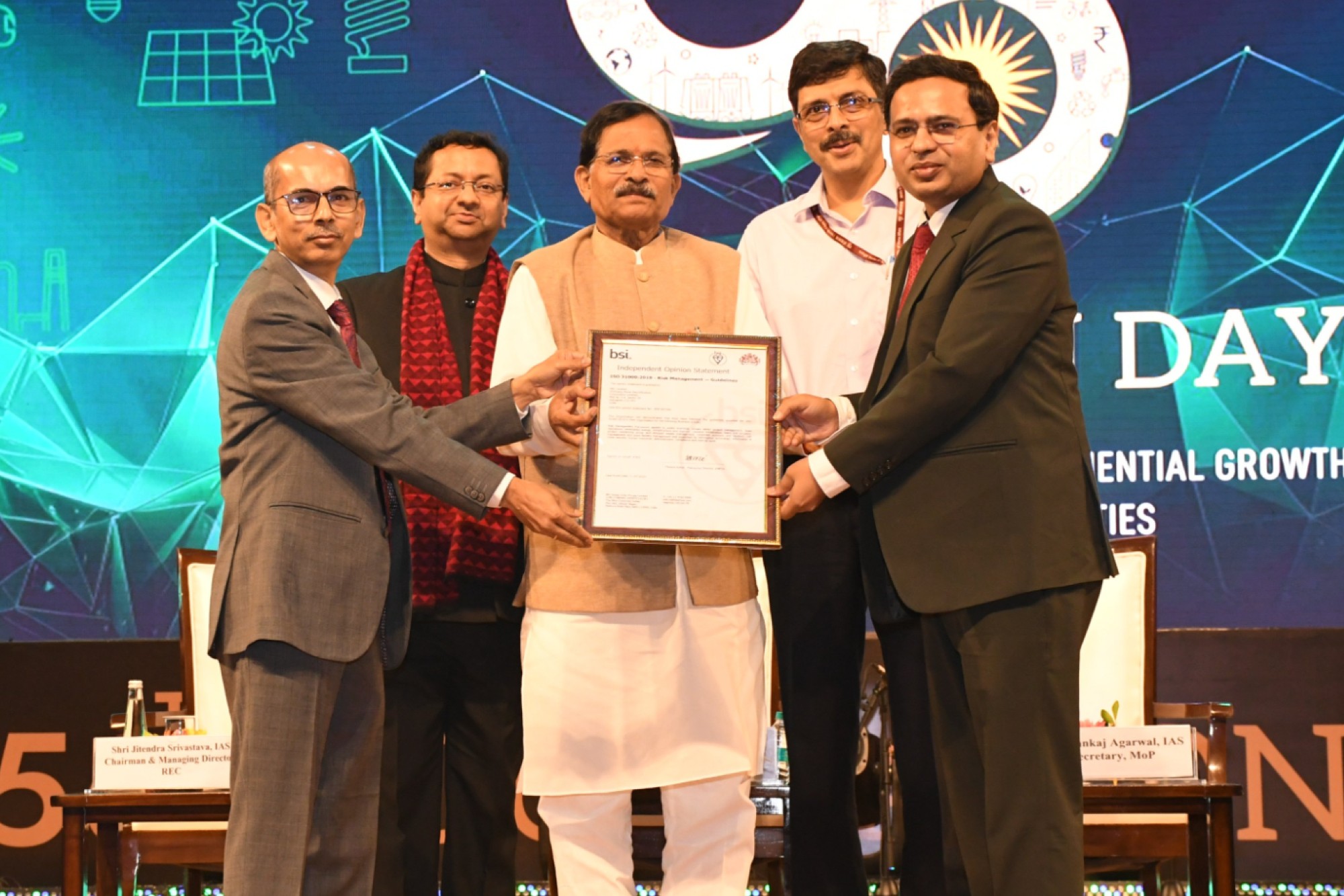 REC becomes 1st Indian Public Sector NBFC to receive ISO 31000:2018 certification