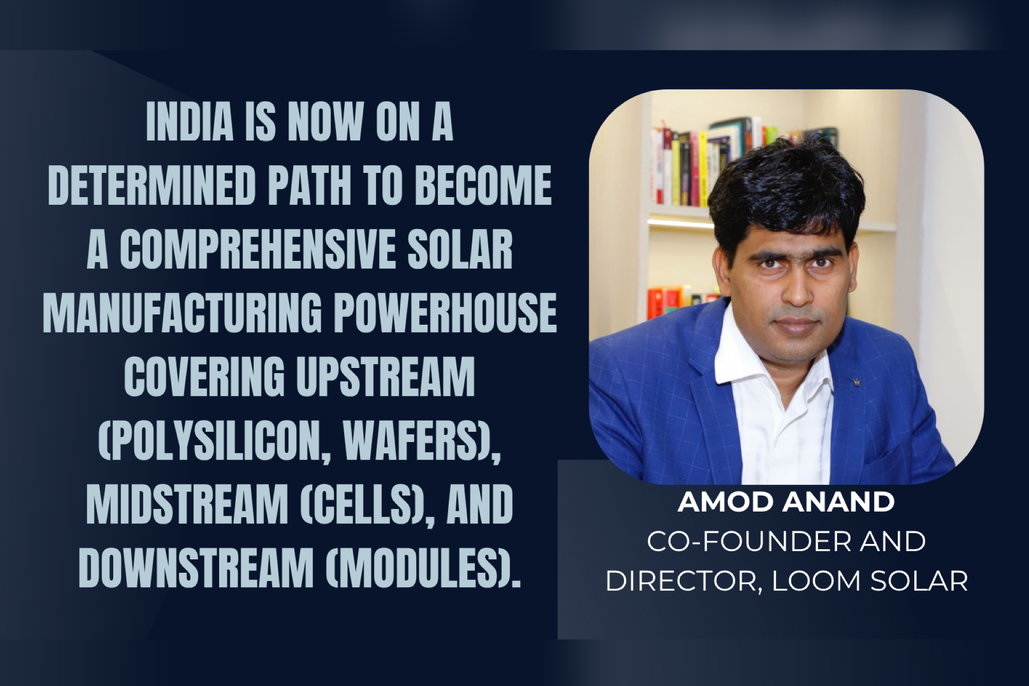 India on path to become solar manufacturing powerhouse